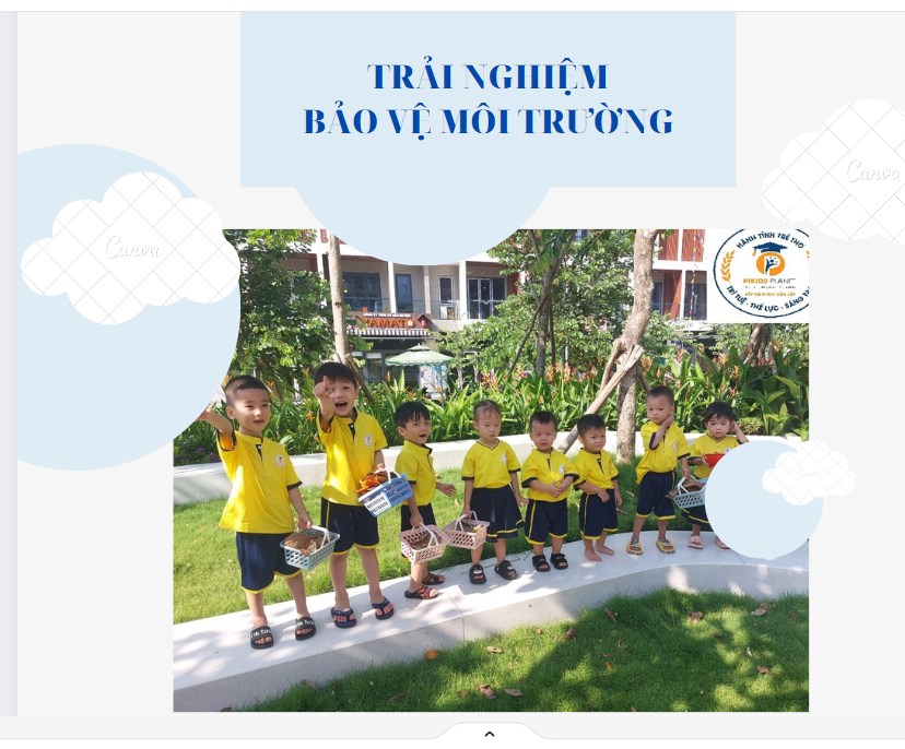 Hoạt động trải nghiệm bảo vệ môi trường tại Pikids Planet